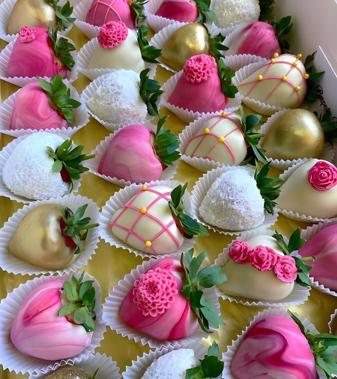 جواهر الفراولة المغموسة