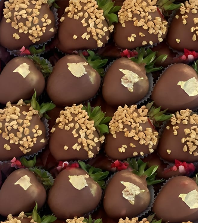 الكمثرى المغموسة بالشوكولاتة