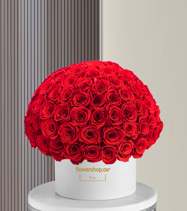 صندوق قبعات ورود الحب اللامتناهي، زهور