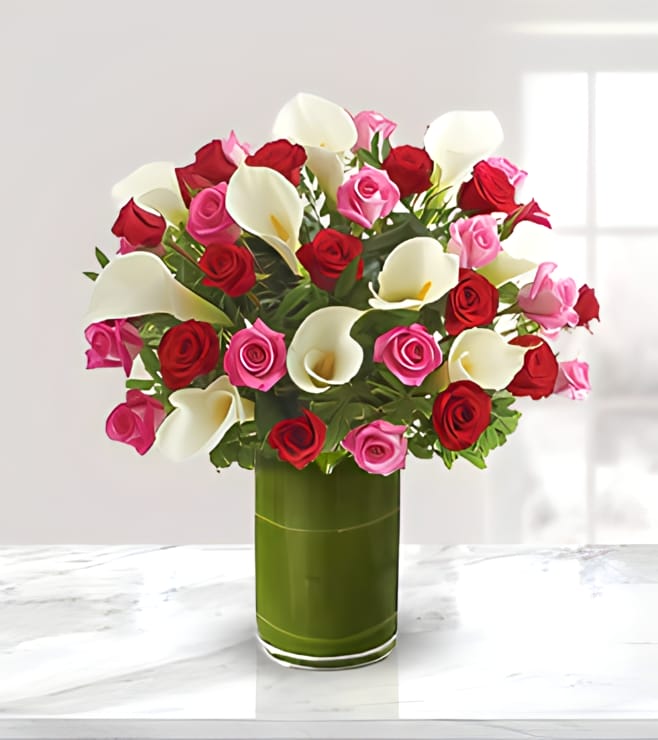 الحب الأبدي، زهور عيد الحب