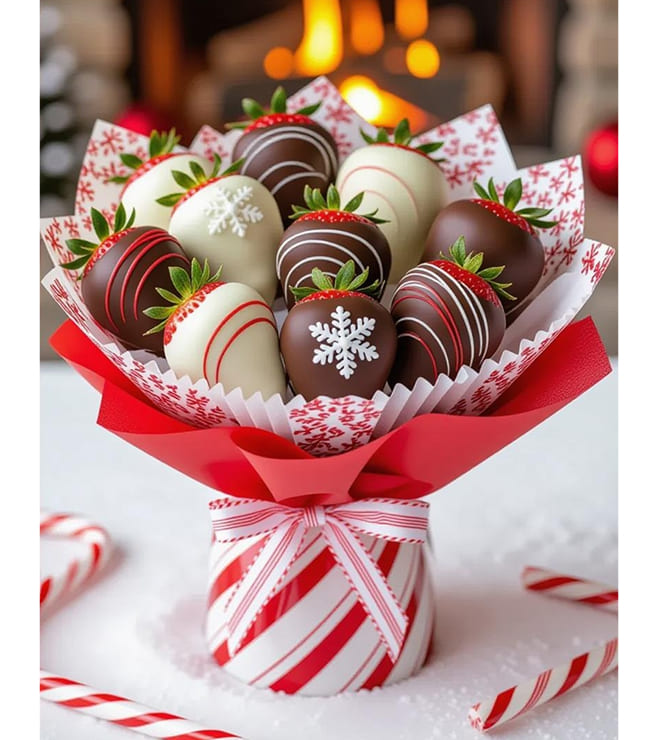 Festive Joy Dipped Strawberries