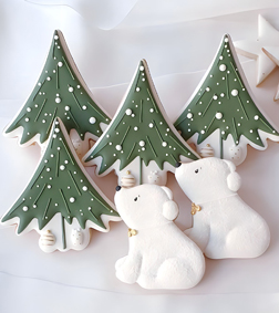 كعكات الصنوبر المثلجة