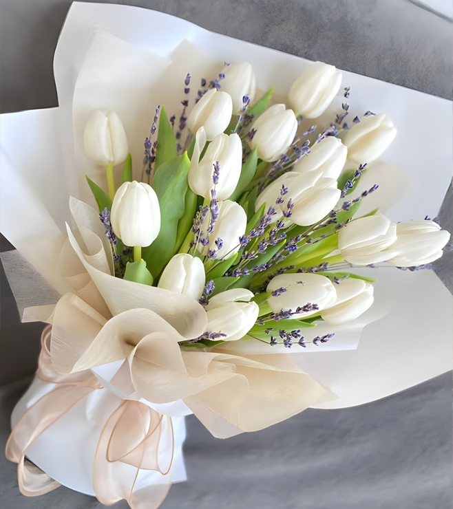 باقة زهور التوليب اللطيفة، هدايا العيد