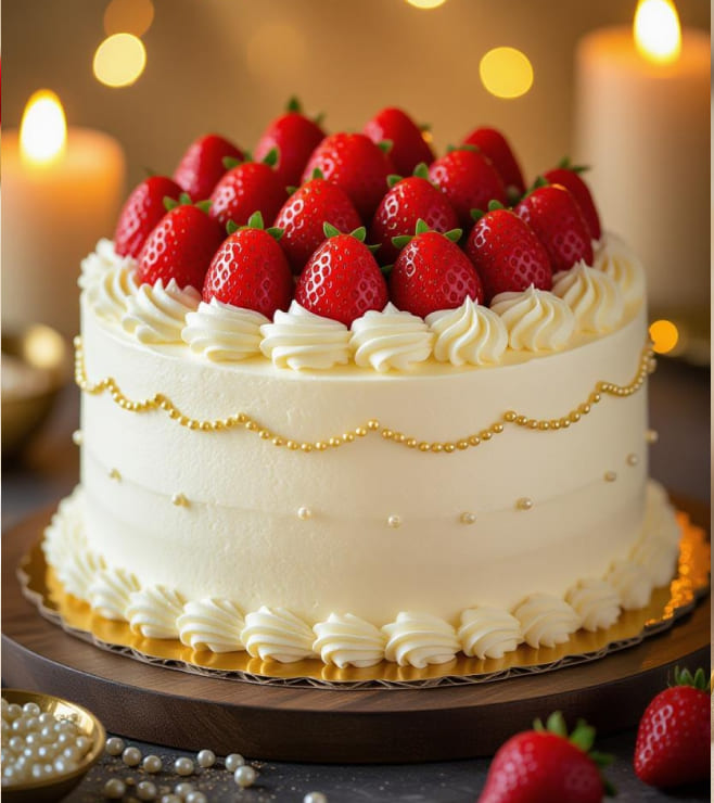 Golden Berry Muse Cake