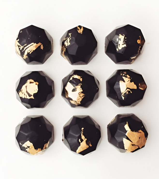 ترافل الشوكولاتة الذهبية