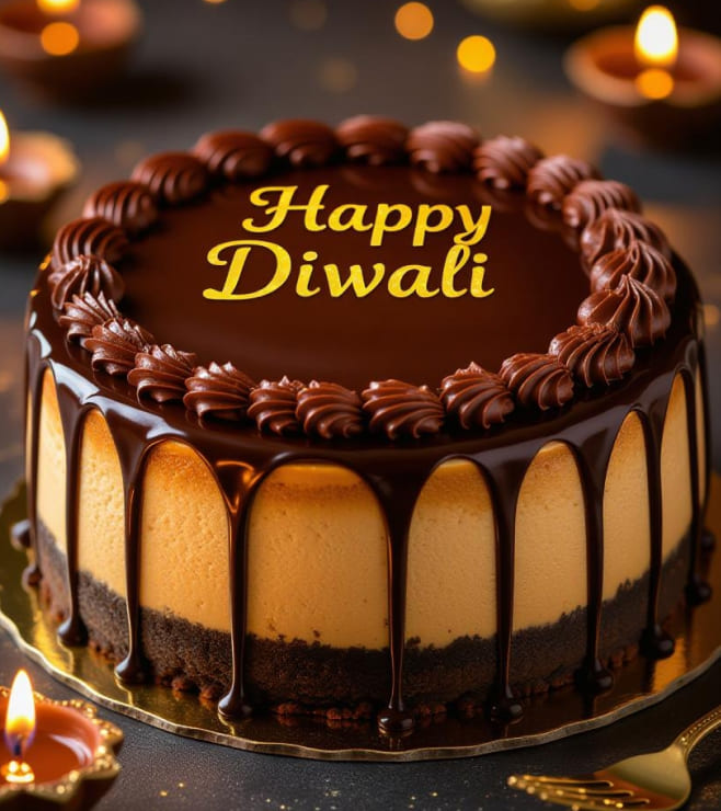 كعكة طبقات ذهبية لامعة