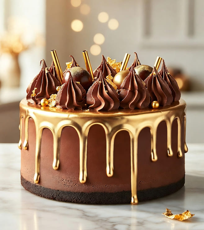 Golden Horizon Cake