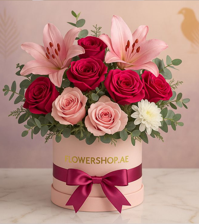 صندوق قبعات "غريس إن بلوم"، زهور