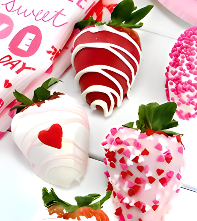 فراولة مغموسة في شوكولاتة هارتز بليس