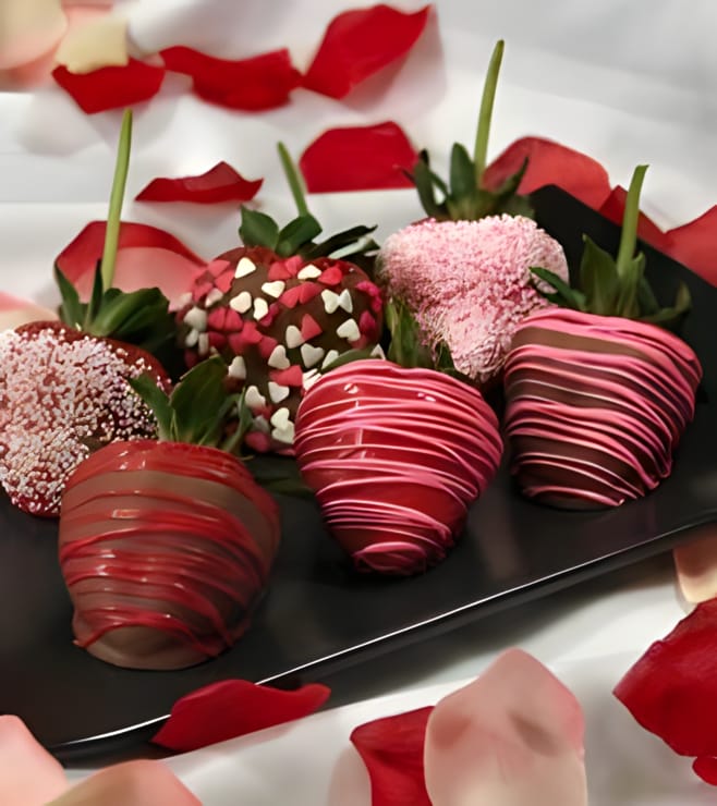 أنا معجب بك فراولة مغموسة