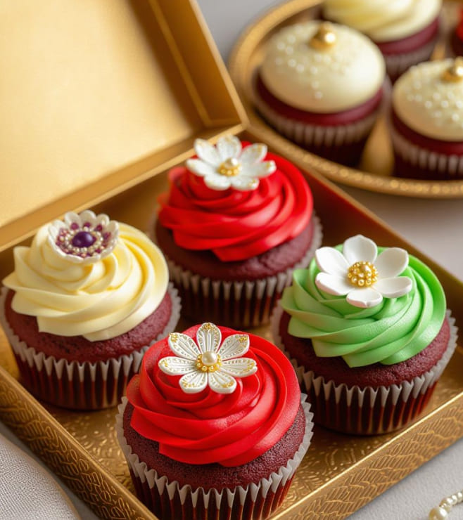 Jewel Blossom Cupcakes