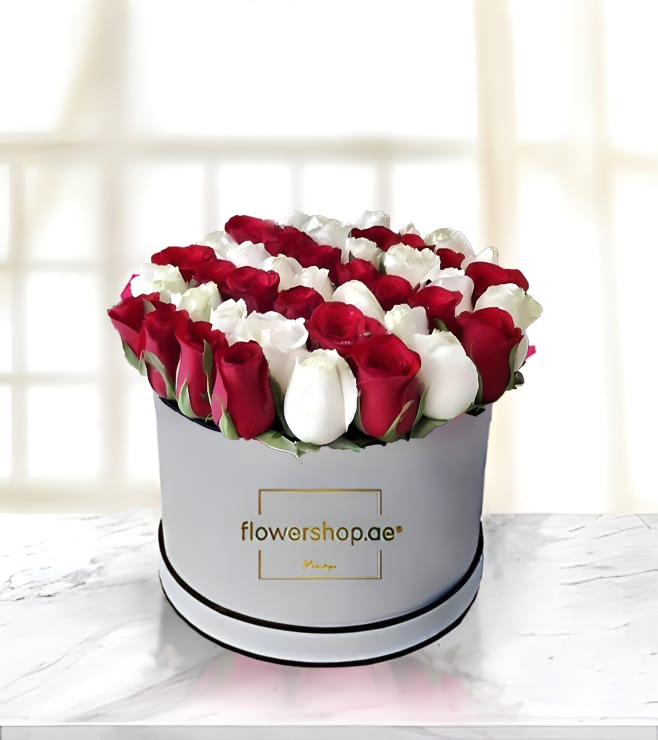 حب يزهر هنا صندوق قبعات، زهور