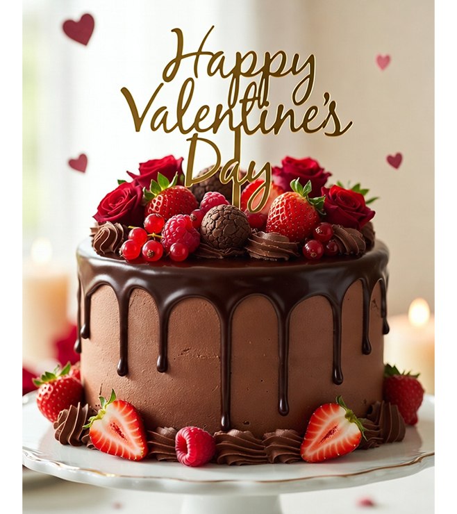 كعكة الشوكولاتة "الحب يحدث"