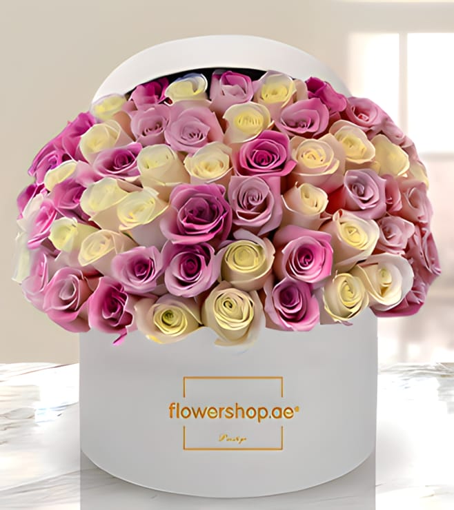 صندوق قبعات لوفلي جريس روز