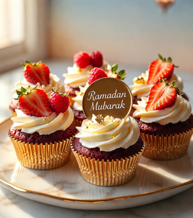 Luxe Strawberry Cupcakes