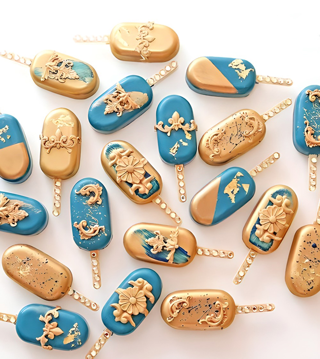 كعكات ذهبية مهيبة