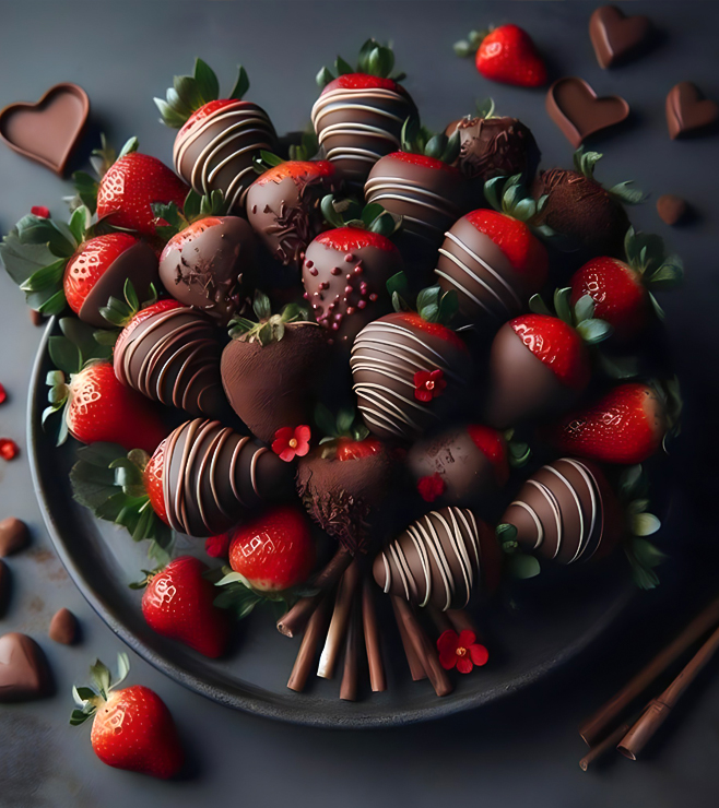 فانتازيا الشوكولاتة والفراولة في منتصف الليل
