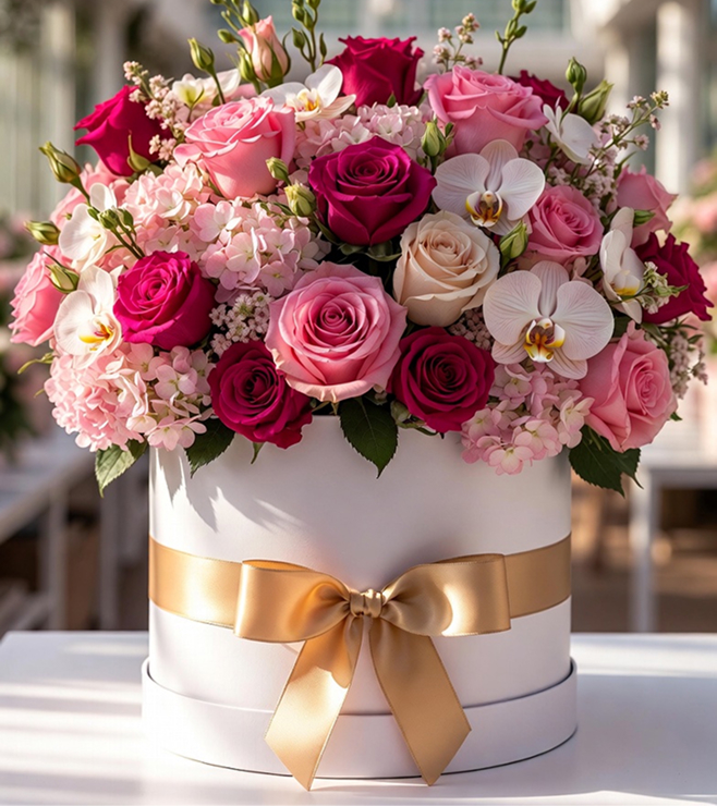 Mothers Day Floral Hatbox