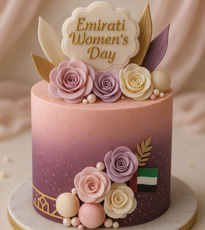 كعكة أومبر فلورال لوكس