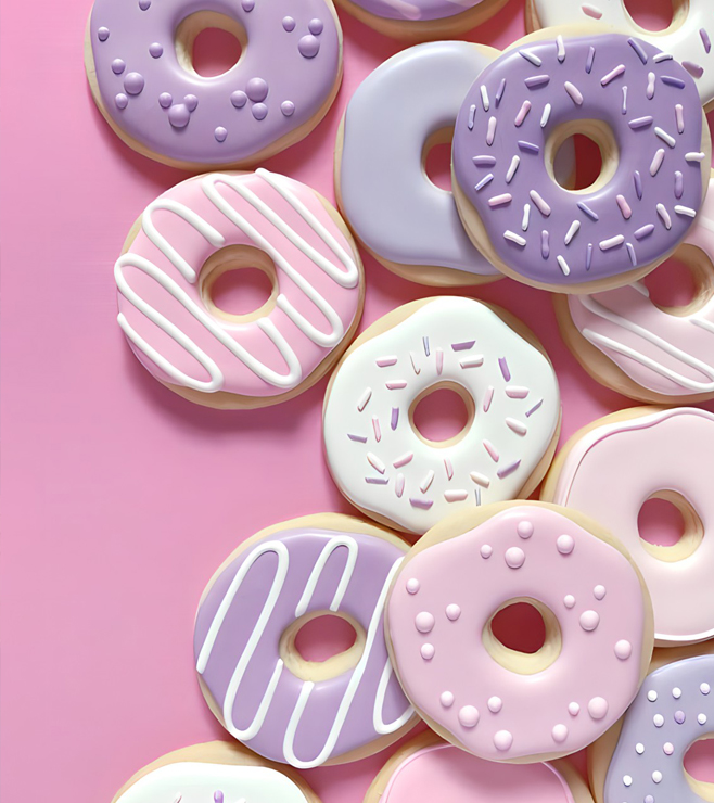Pastel Donut Cookies, Cookies