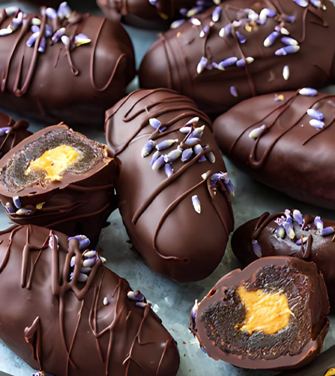 تمر محشو بزبدة الفول السوداني