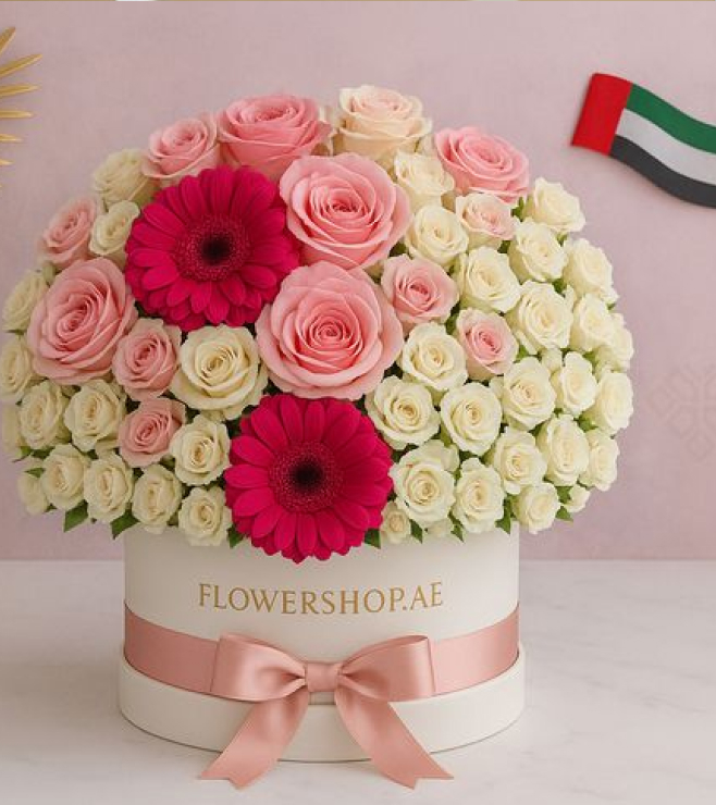 صندوق قبعات وردي