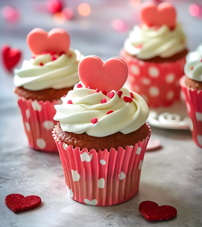 كب كيك بنقطة البولكا