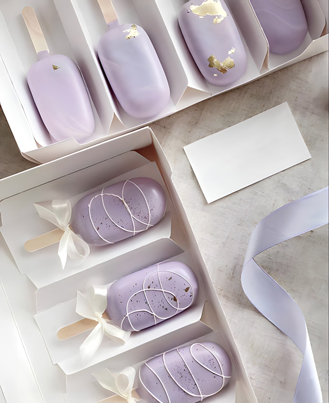 كعكات مثلجات بنكهة الحلم الأرجواني