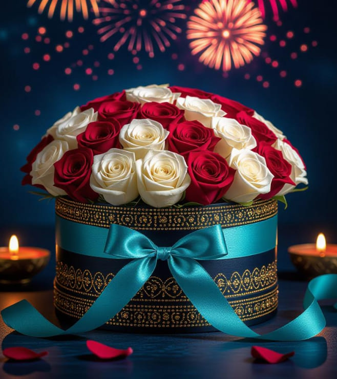 صندوق قبعات مشع، زهور