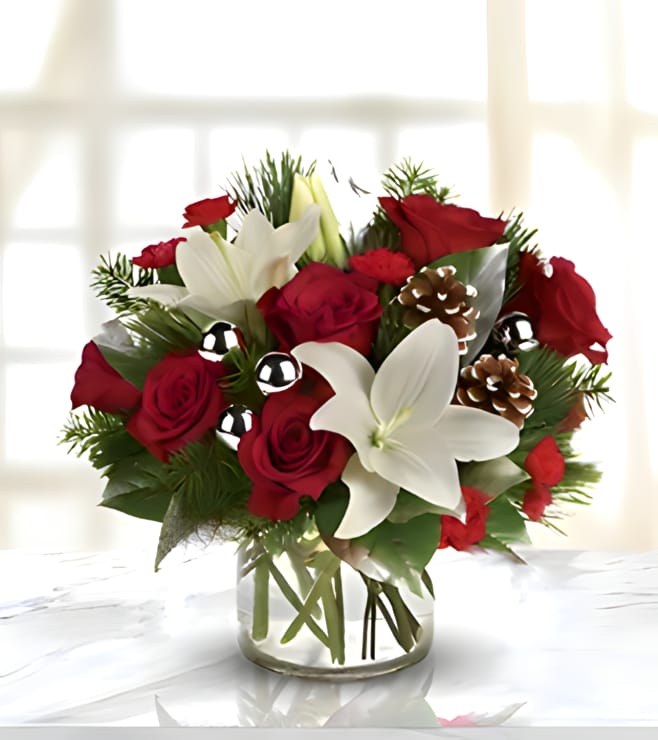 باقة زهور حمراء رائعة