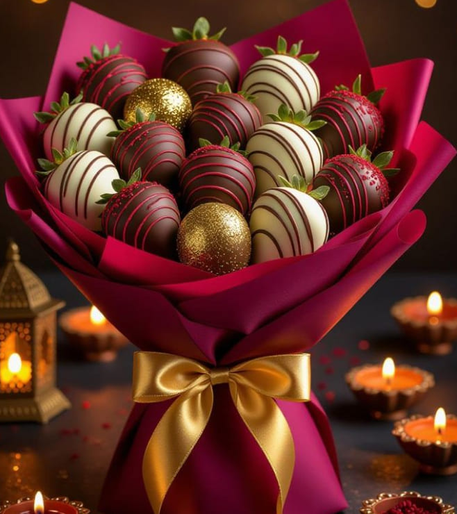 Ruby Glow Dipped Strawberries