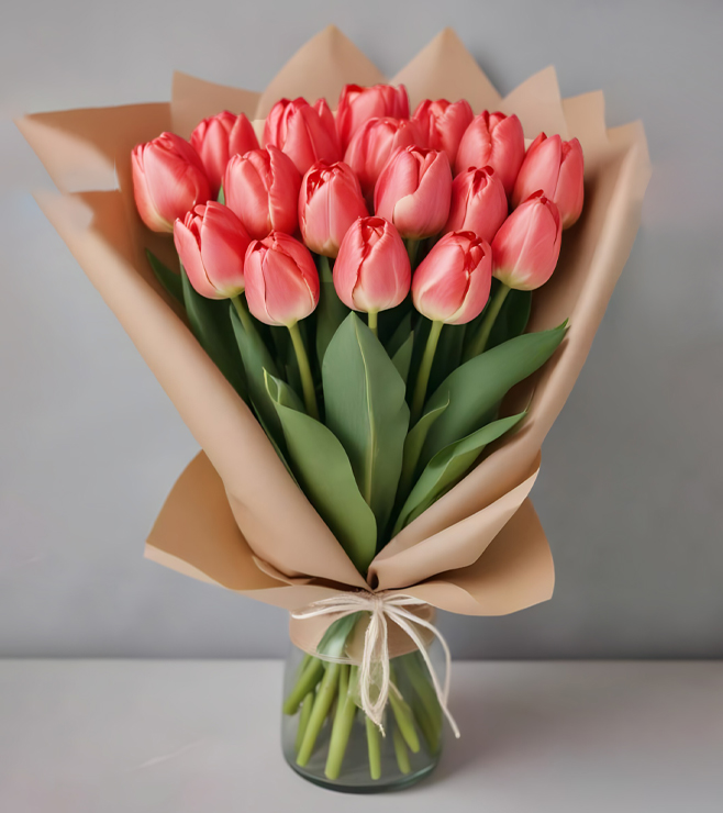 Rustic Orange Tulips, Tulips