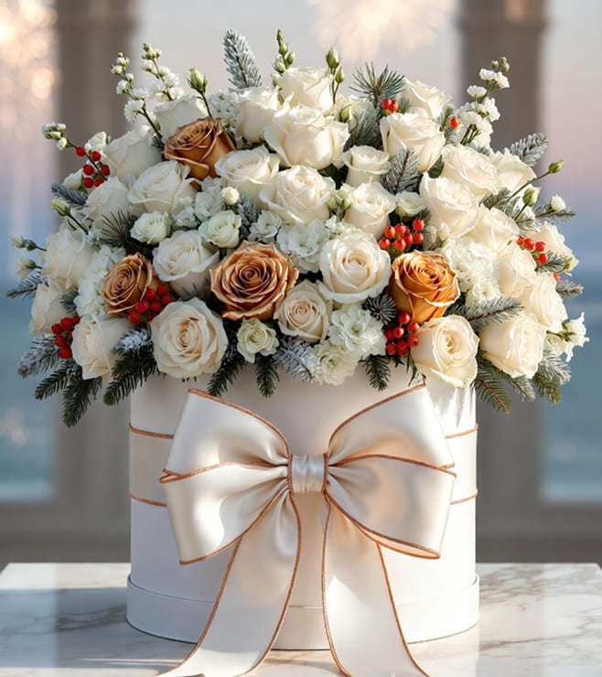 صندوق قبعات Signature Collection، زهور