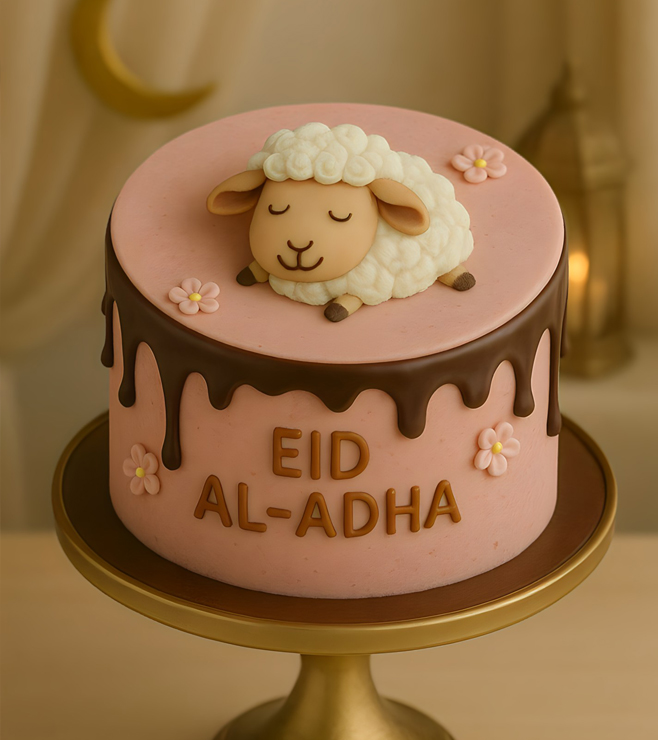 كعكة النوم باللون الوردي، هدايا العيد