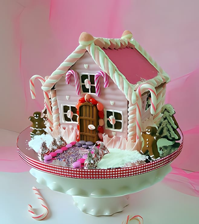 Snowy Wonder Gingerbread House, Cookies