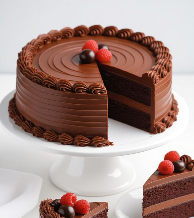 كعكة الشوكولاتة اللذيذة