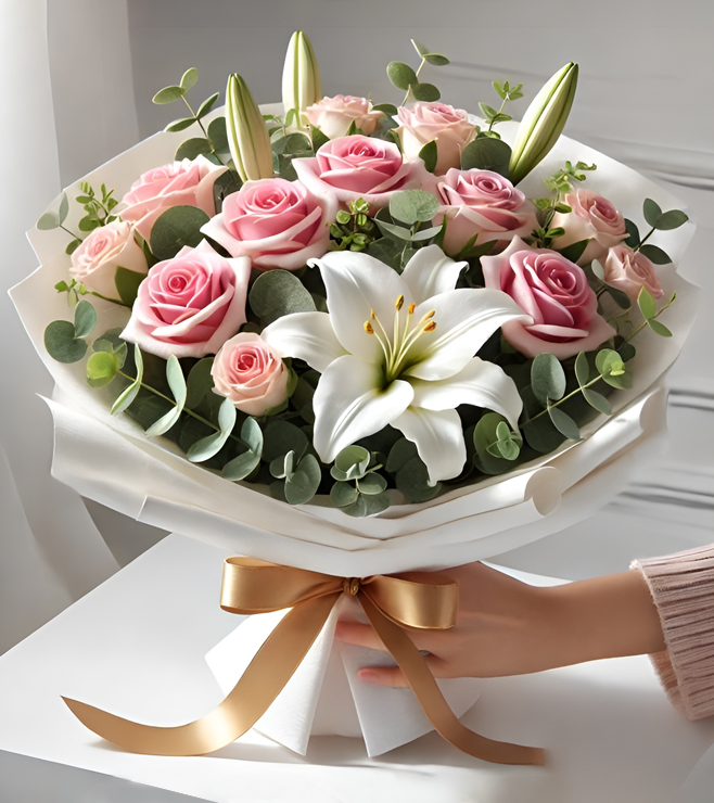 باقة زهور ناعمة، باقات يدوية