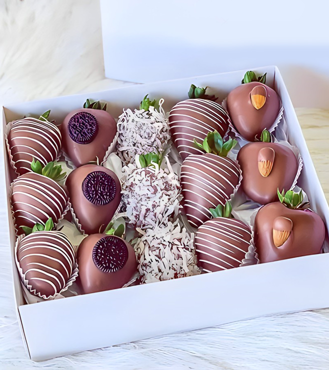 إغراءات التوت المتطورة، الفراولة المغطاة بالشوكولاتة