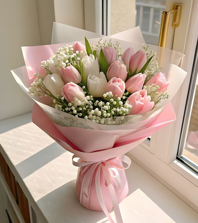 Spring Serenade Bouquet, Tulips