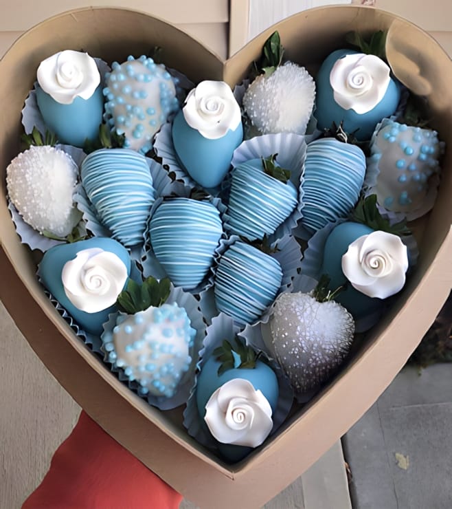 فراولة مغموسة في شوكولاتة "ليلة النجوم"