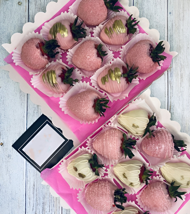 فراولة مغموسة بأناقة