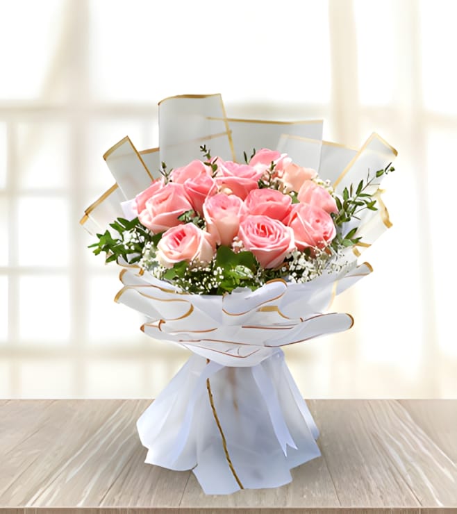 باقة ورود الحب الرقيقة