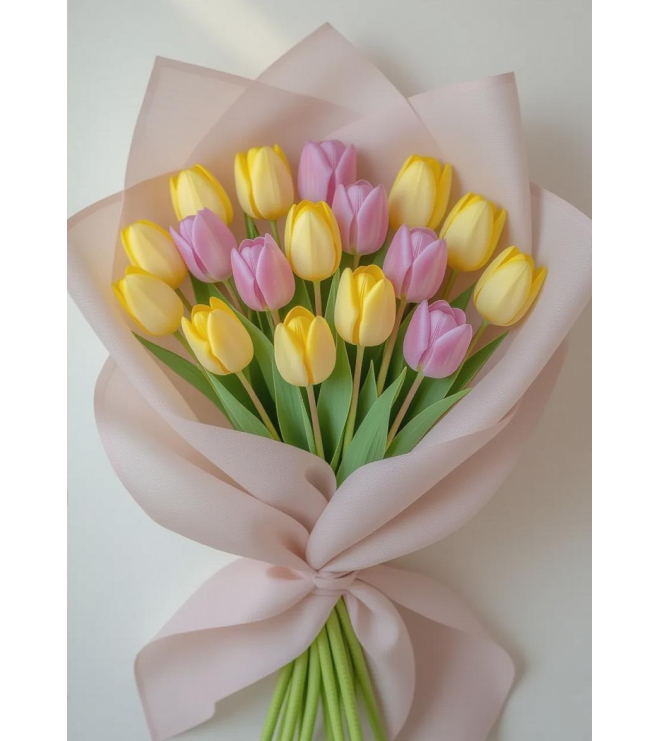 زهور التوليب Sunshine Bliss، زهور