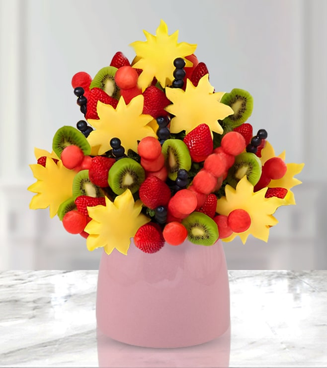 باقة فواكه "سعادة الشمس المشرقة"