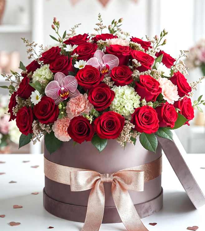 صندوق قبعات "رسالة حب حلوة"