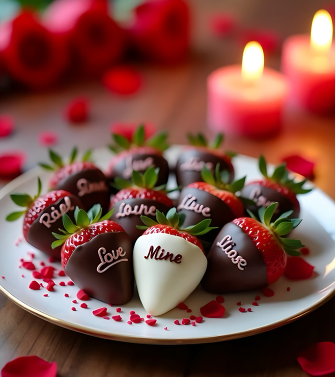 فراولة مغموسة بالشوكولاتة