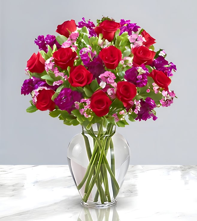 باقة "كلام معسول"، زهور