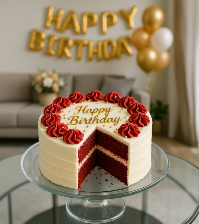 كعكة الشريحة القرمزية