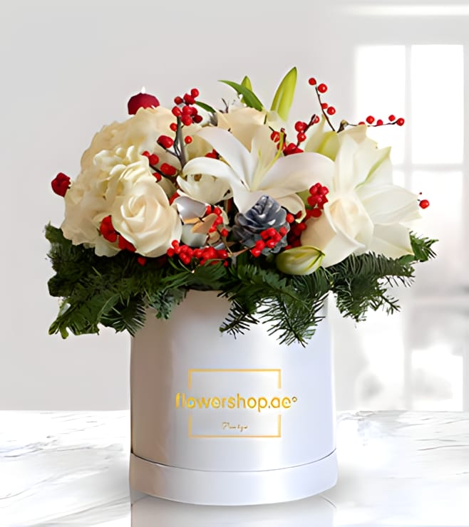 قبعة مبهجة خالدة، زهور