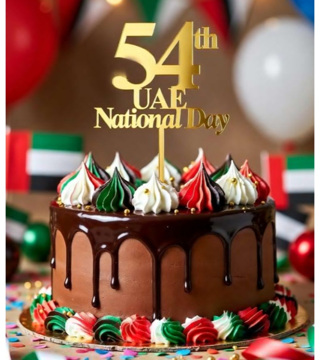 كعكة مجوهرات احتفالية الإمارات العربية المتحدة